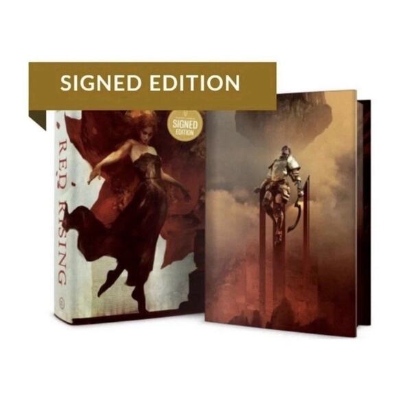 Pierce Brown SIGNED Book Red Rising DELUXE SLIPCASE EDITION Hardcover SEALED NEW - Picture 1 of 6